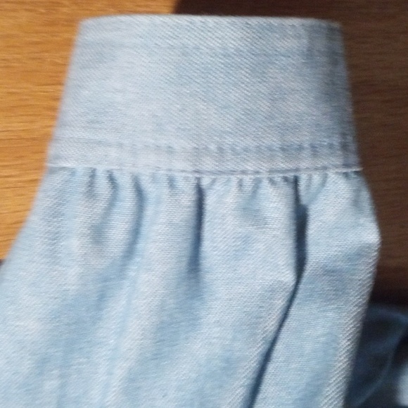 Gorgeous!!! Denim Dress Western Vibe Eyelet Yoke Together Brand M - Picture 9 of 15